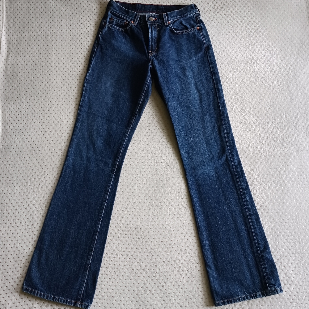 Vintage 90's Lucky Brand wideleg Jeans Size 4 dark wash - Picture 12 of 15